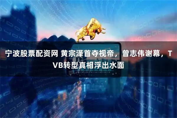 宁波股票配资网 黄宗泽首夺视帝，曾志伟谢幕，TVB转型真相浮出水面